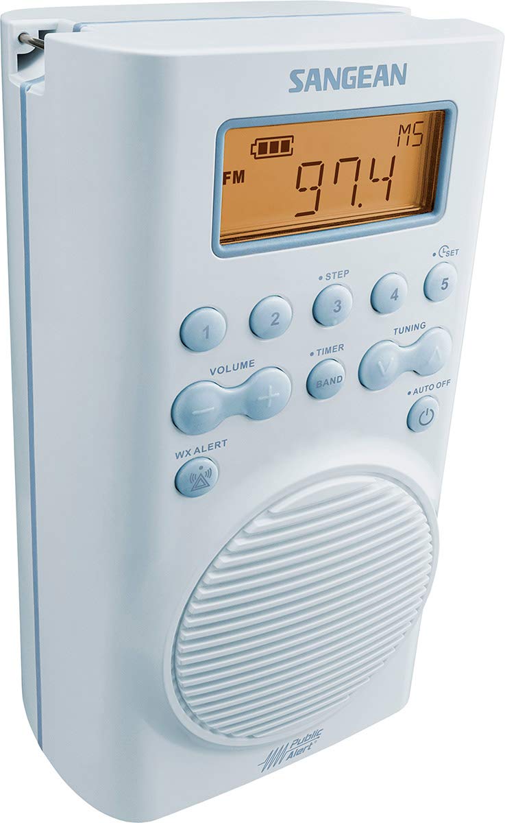 SANGEAN SG-100 AM/FM/Weather Alert Waterproof Shower Radio - Image 2
